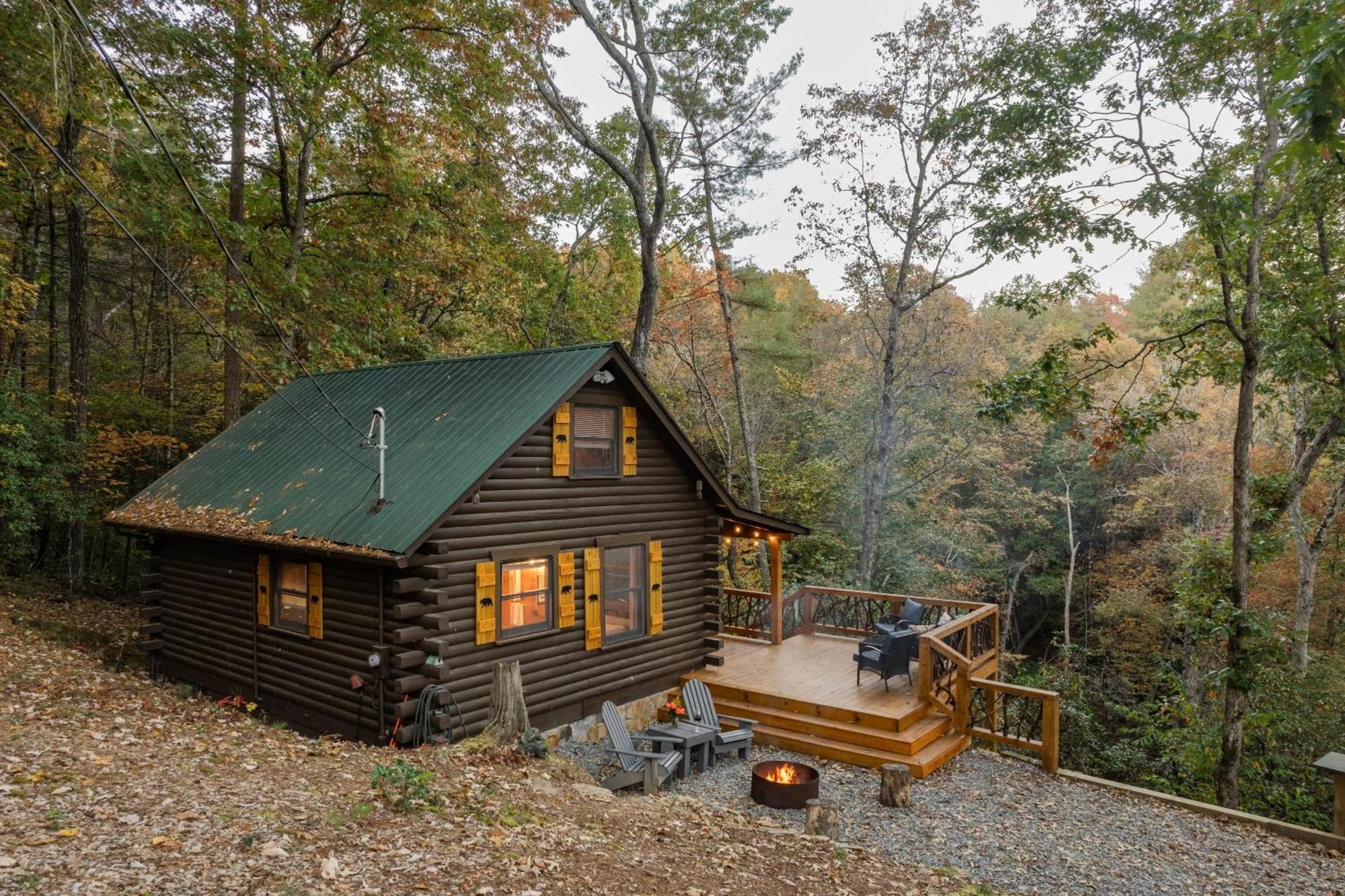 Log Cabin With Mountain View And Privacy 블루리지 외부 사진